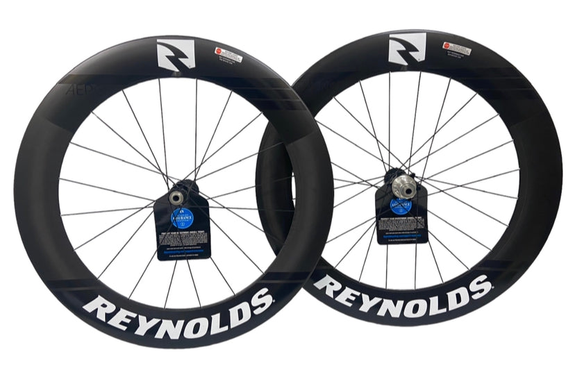 Reynolds BlackLabel Aero 80 - Set de Ruedas de Ruta Perfil 80 (Frenos de Disco) Blancas