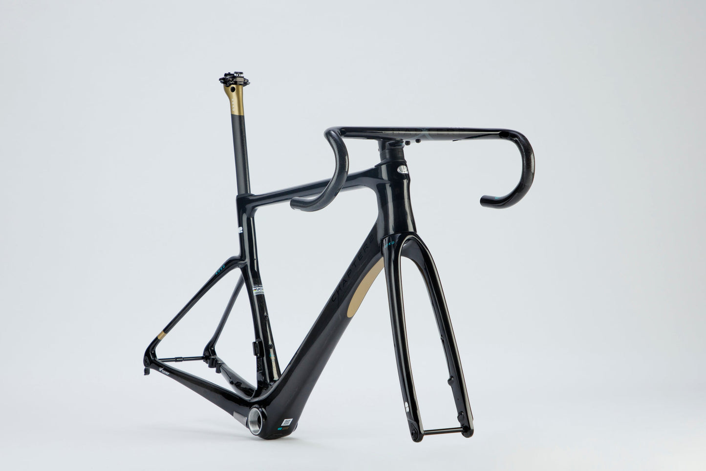 Cuadro de Bicicleta Chapter2 Koko: BLACK + UD W/GOLD (KOURA)