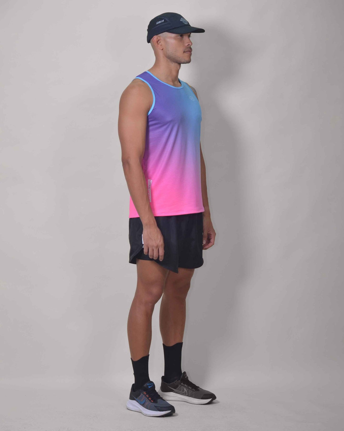 Polera Running Gavia City - Camiseta de correr sin mangas. Hombre