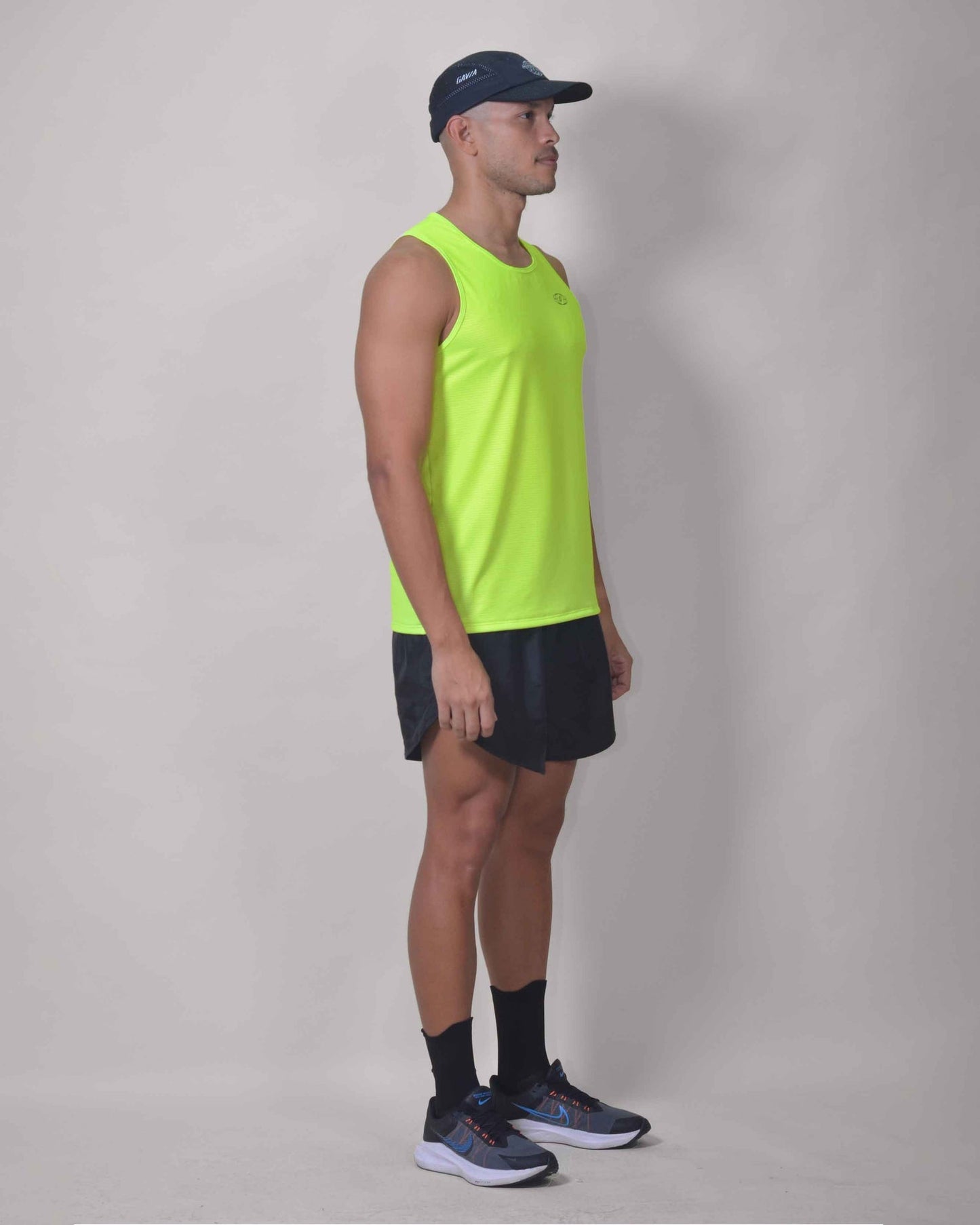 Polera Running Green Flow Gavia - Camiseta de correr sin mangas. Hombre