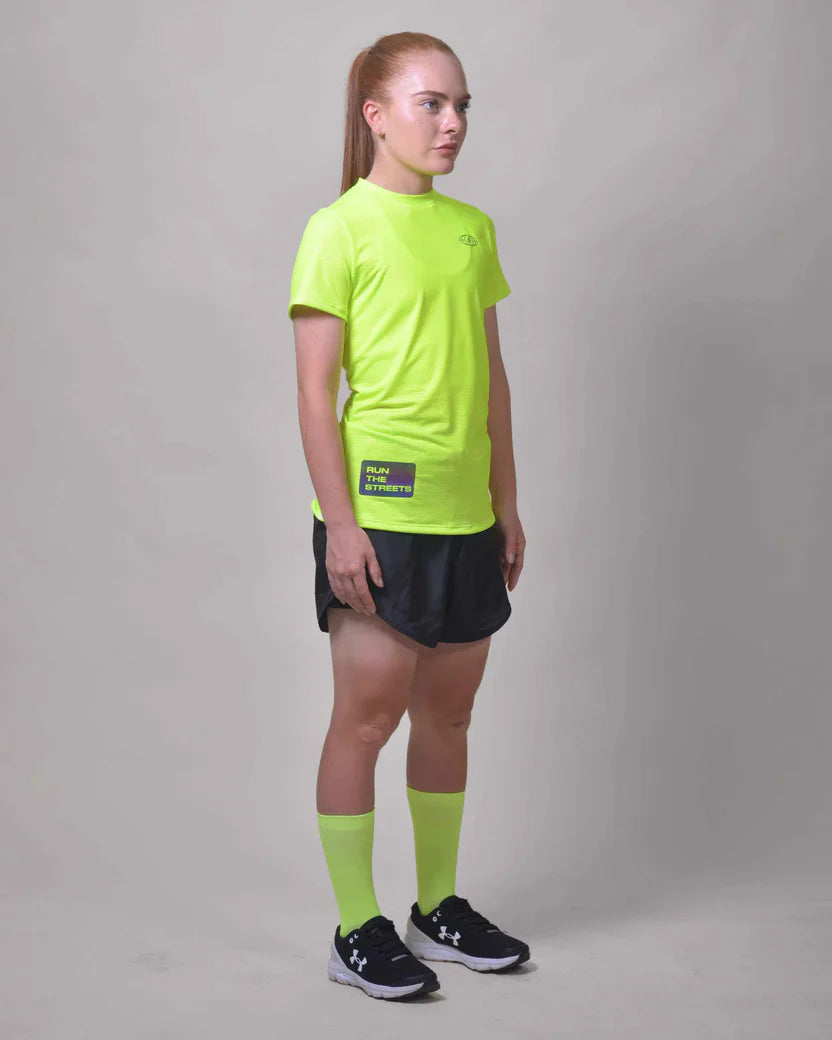 Gavia Flow Green - Polera de Running Manga corta mujer
