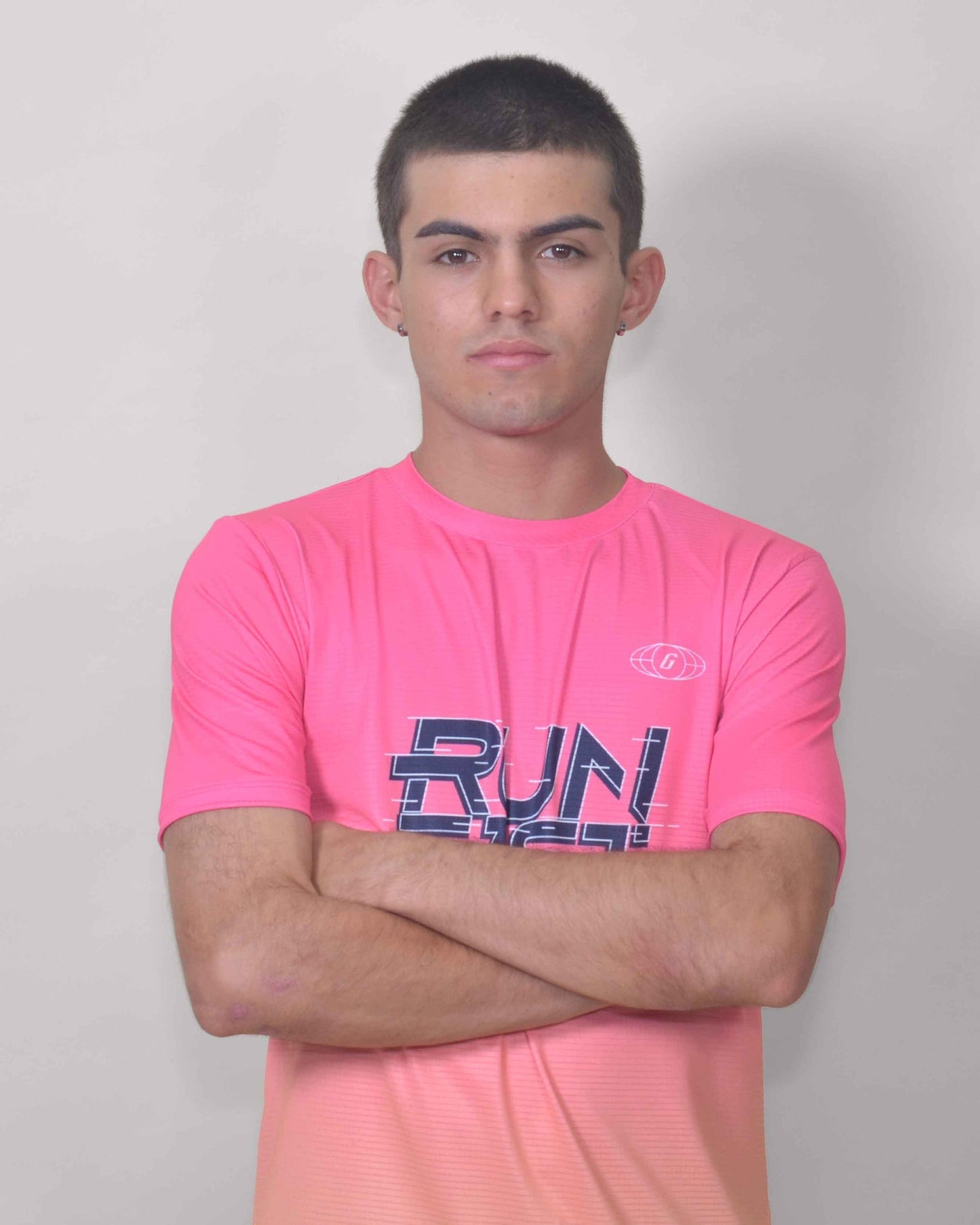 Gavia Run Fast - Polera de Running Manga corta Hombre (Rosado)
