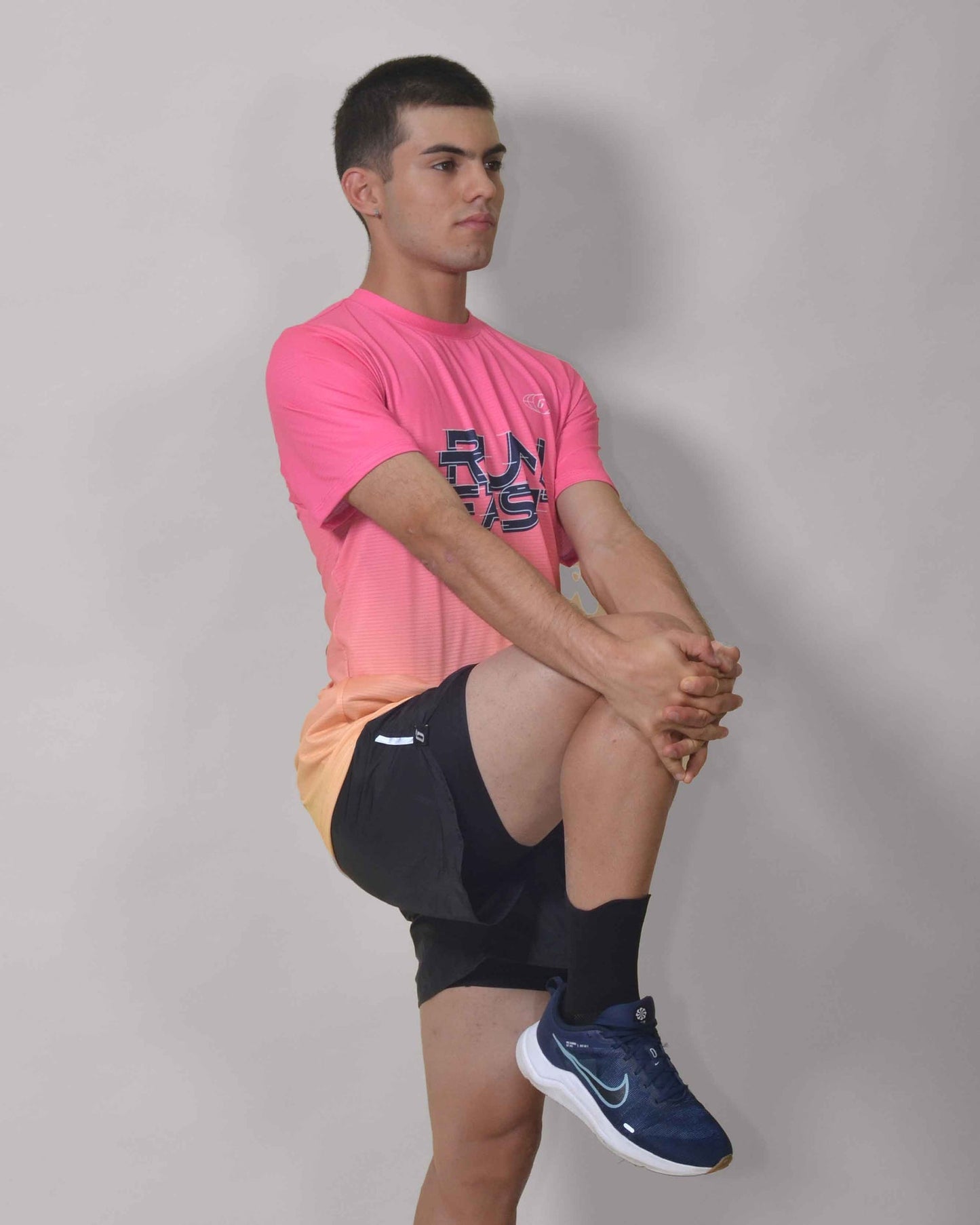 Gavia Run Fast - Polera de Running Manga corta Hombre (Rosado)
