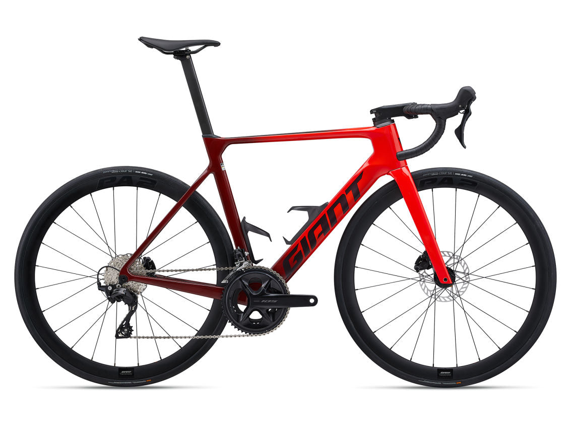 Bicicleta de Ruta Aero Giant Propel Advanced Disc 2 (Rojo 2024)