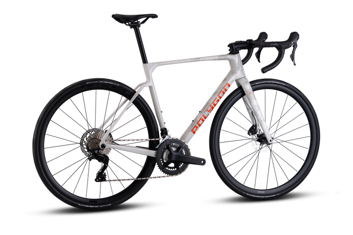 Bicicleta Polygon Strattos 6 White – Bicicleta de ruta endurance de carbono con Shimano Tiagra 11V