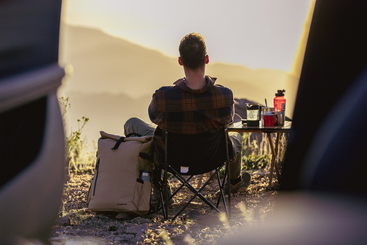 Mochila Roll On Top Desert Sand