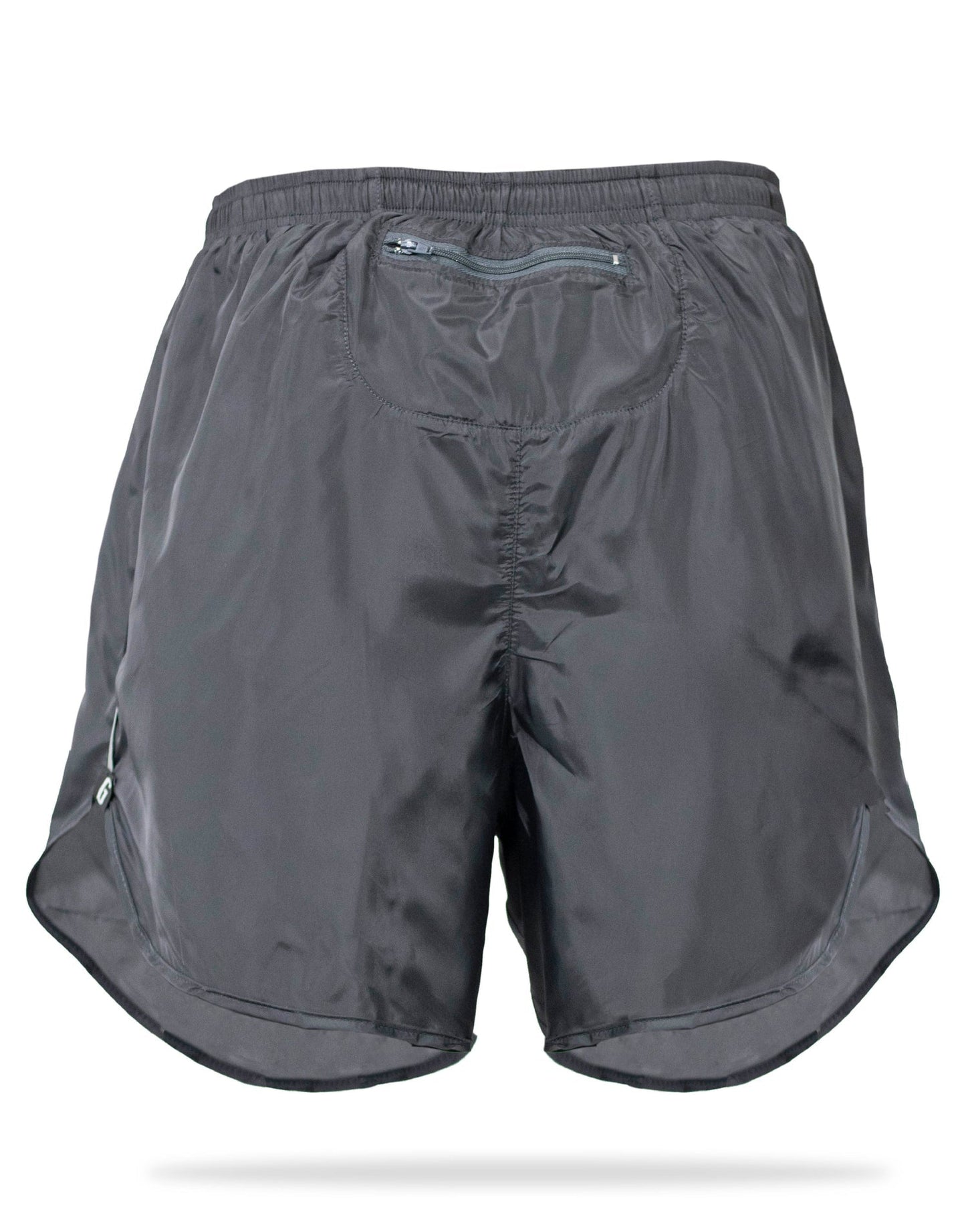 Gavia Pantalon - Short de Running Con Bolsillo y calza Gris