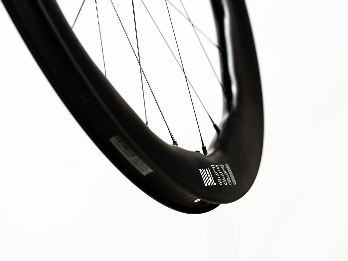 Princeton DUAL 5550 EVO - Juego de Ruedas de Ruta y Gravel carbono Freno Disco (Diferentes colores y nucleo)