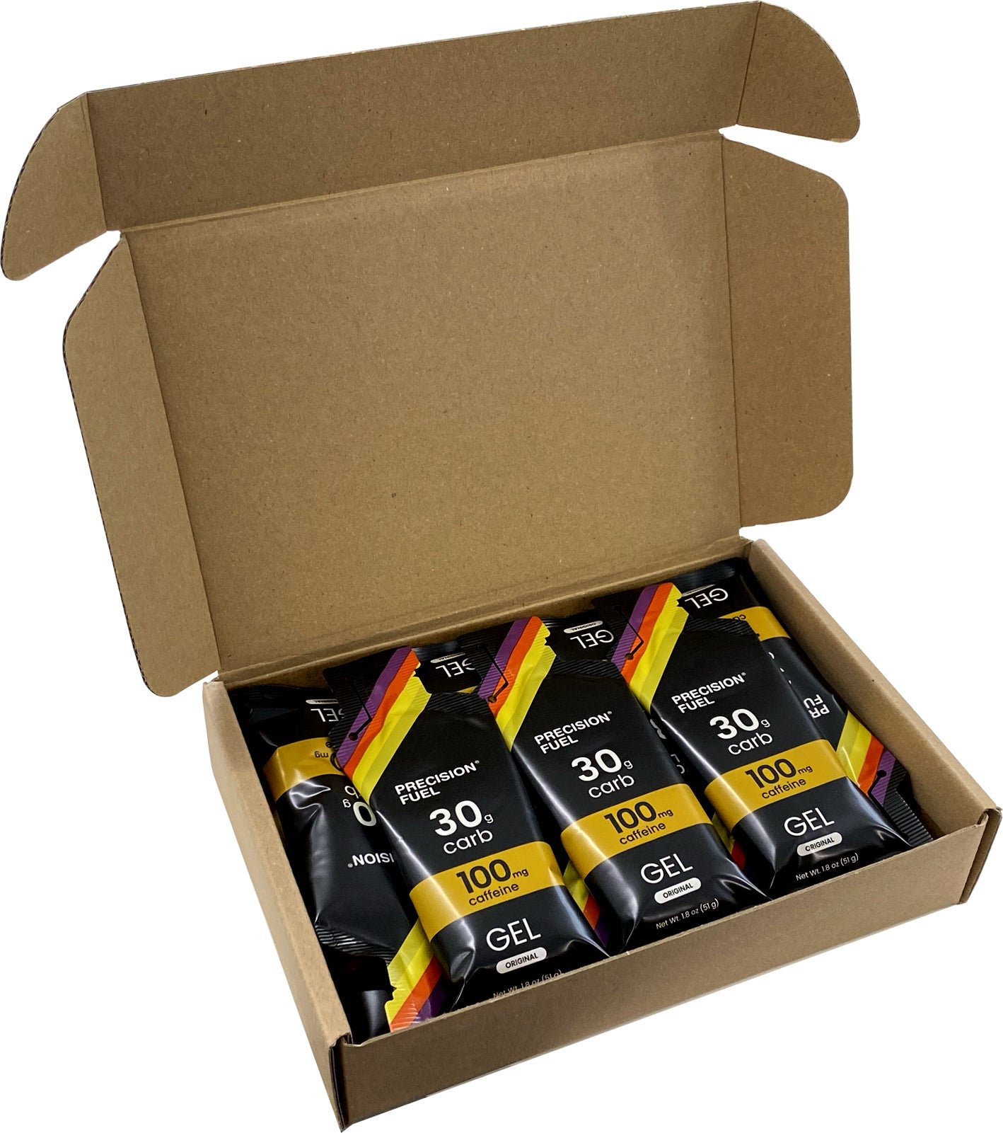 Caja de 15 Geles con Cafeina Precision Fuel PF 30 Caffeine Gel (51 g)
