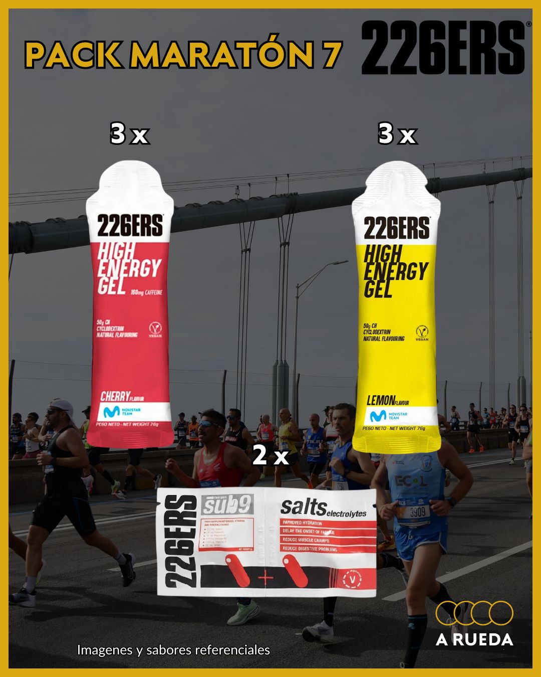 Pack Maratón 7: Mix de Geles 226ers + Sales