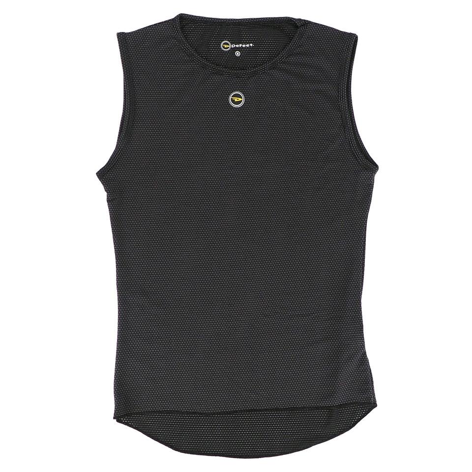 DeFeet UnDLite Sleeveless - Primera Capa de ciclismo sin manga Unisex (Negro)