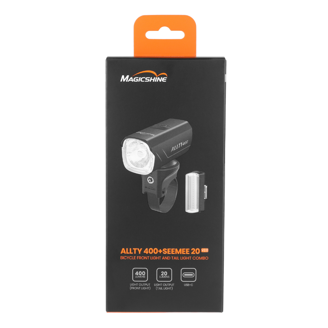 Magicshine Pack Set Luz delantera ALLTY - 400v2.0 + Trasera roja SEEMEE-20v2.0