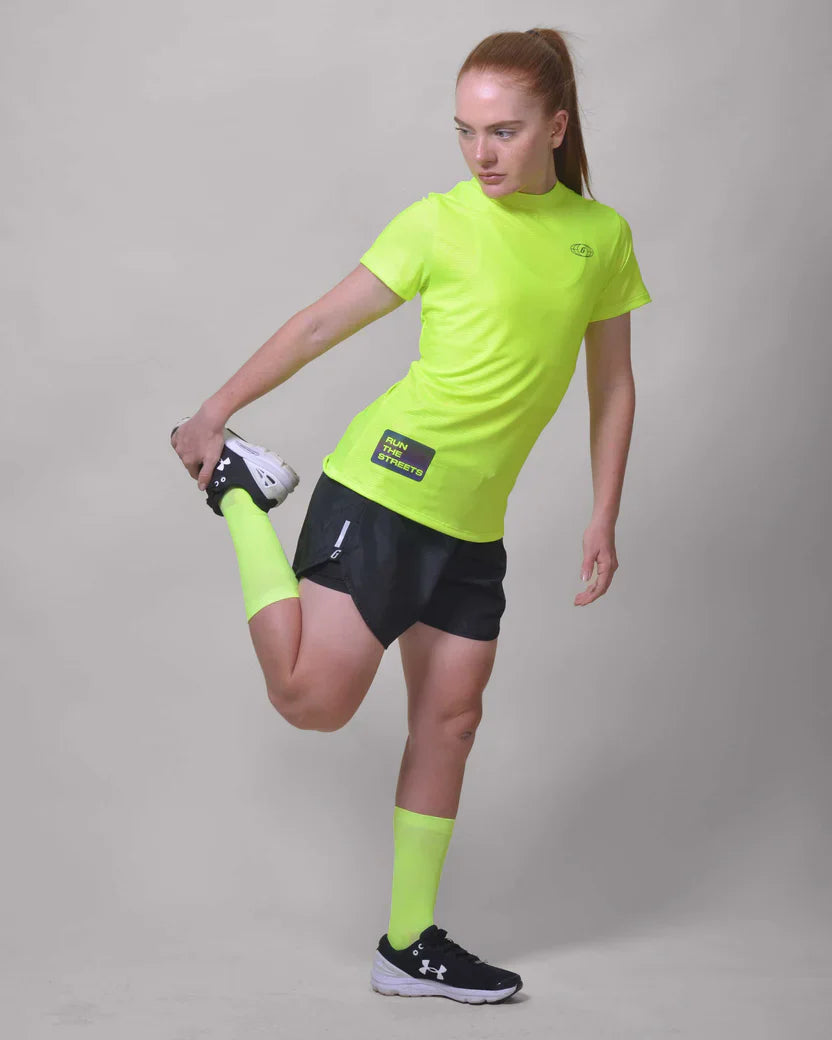 Gavia Flow Green - Polera de Running Manga corta mujer