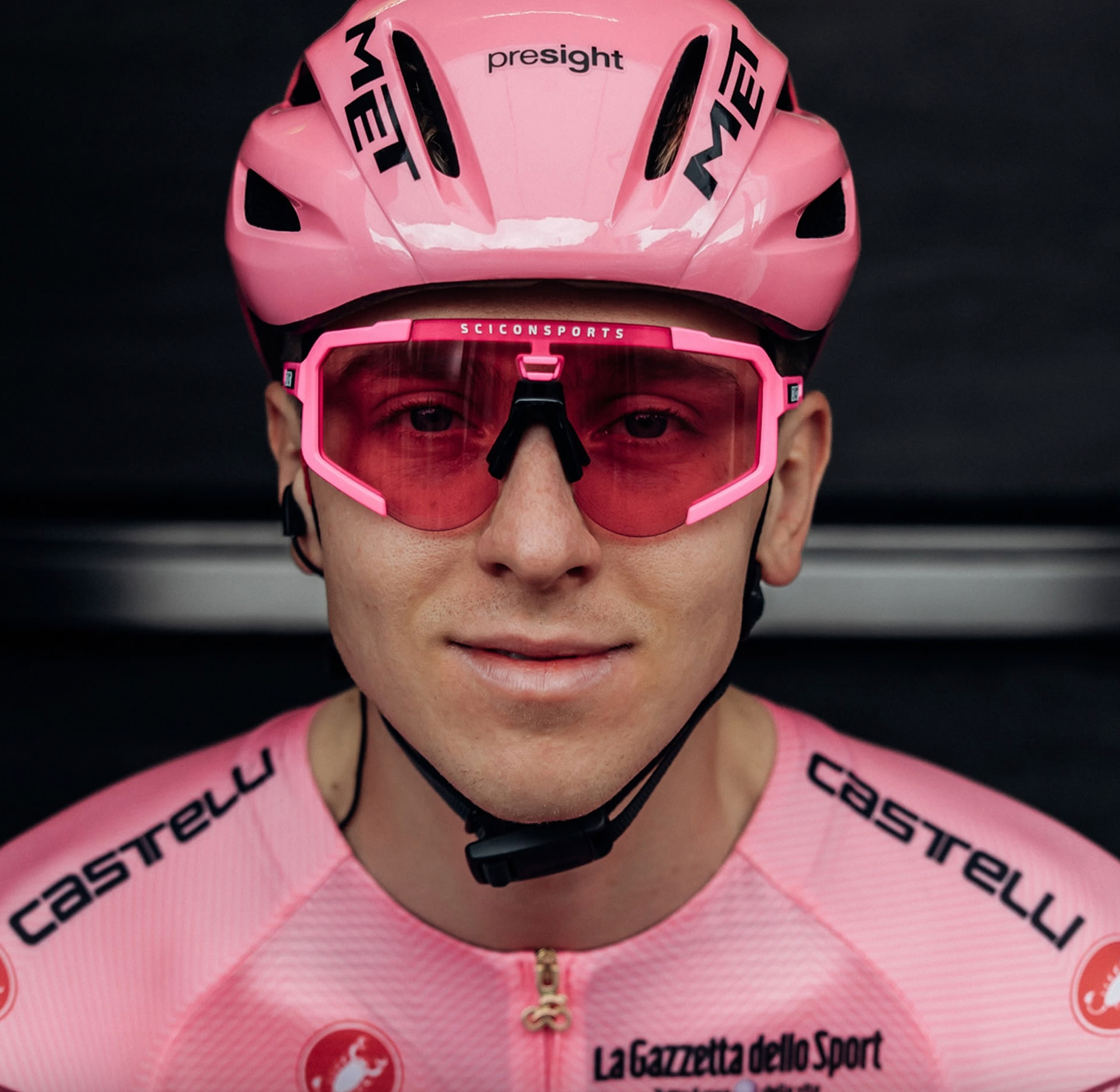 Scicon Aeroscope (Giro D´Italia Special Edition) - Anteojos deportivos de ciclismo Giro de italia (Rosados)