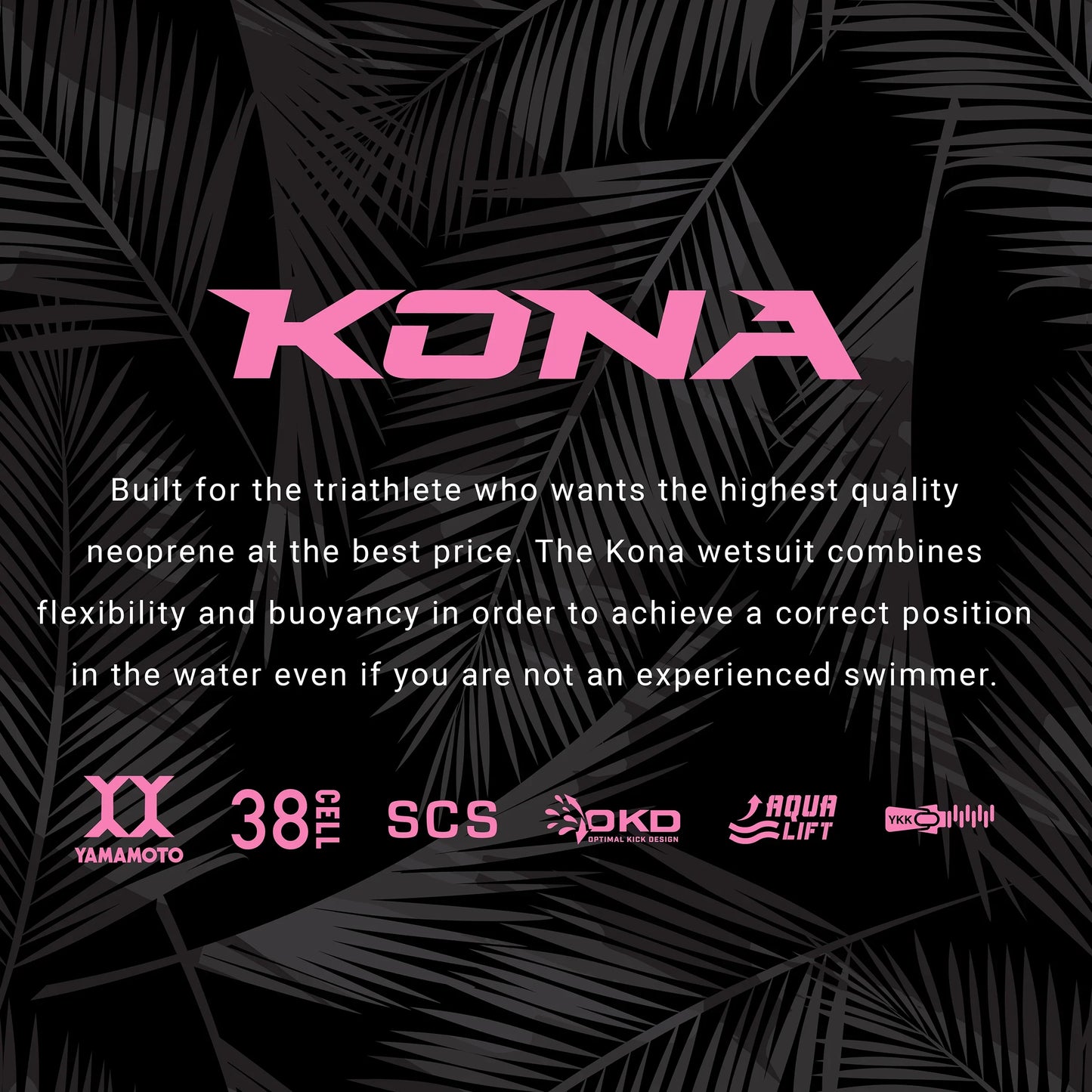ZOOT KONA WETSUIT PINK FLORA - Traje de Natación Neopreno Mujer