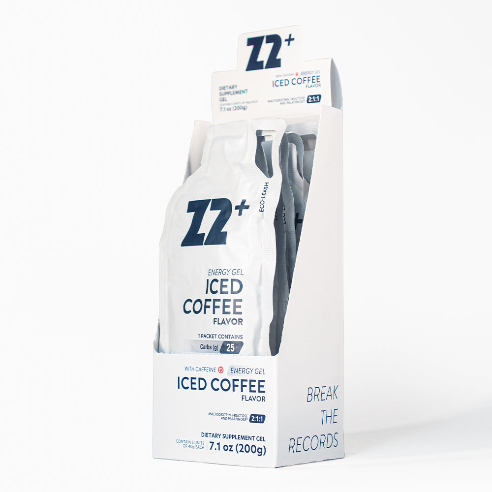 Energy Gel Z2+ Iced Coffee Con Cafeina - Pack: Caja de 5 geles de 40g