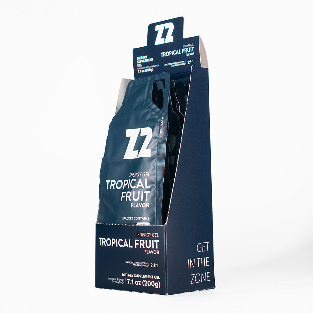 Energy Gel Z2 Tropical Fruit - Pack: Caja de 5 geles de 40g