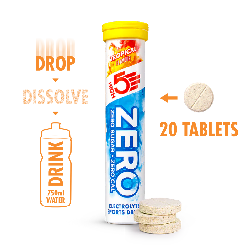 High5 Zero - Sales electrolitos efervescentes sin azucar (3 sabores)