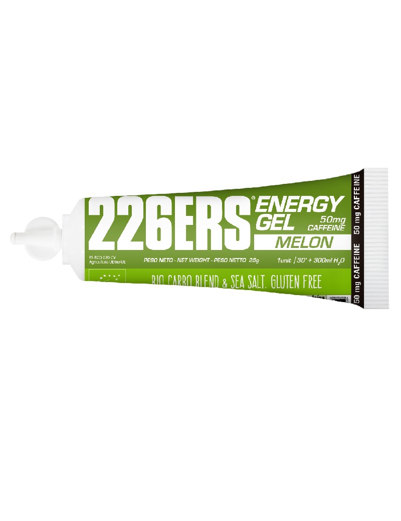 Caja de 40 Geles 226ERS Energy Gel Bio con Cafeína (25mg - 2 sabores)