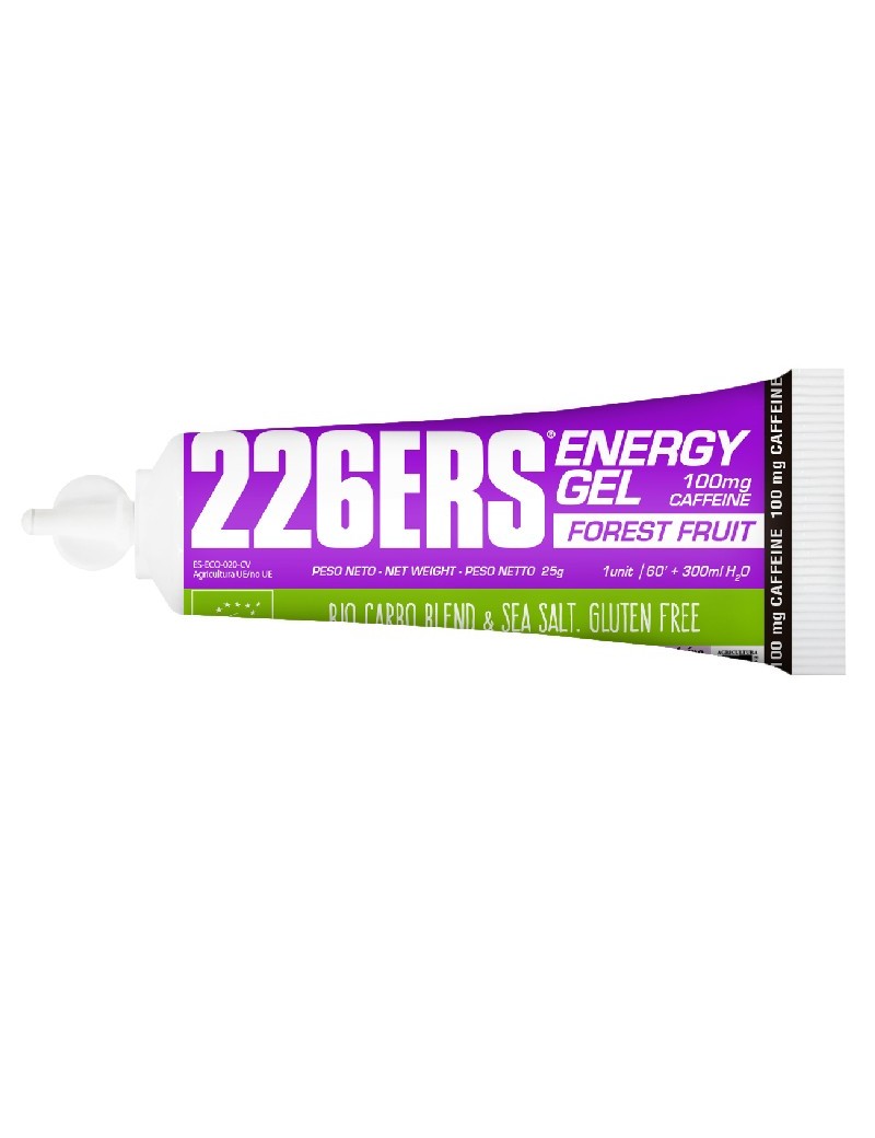 Caja de 40 Geles 226ERS Energy Gel Bio con Cafeína (25mg - 2 sabores)