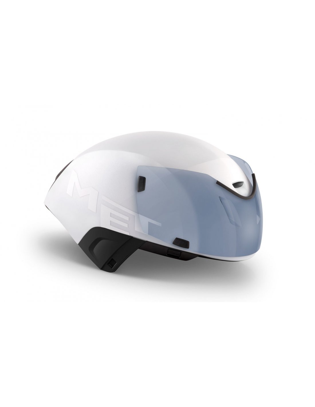 MET Codatronca - Casco Aero de Triatlón contrarreloj blanco