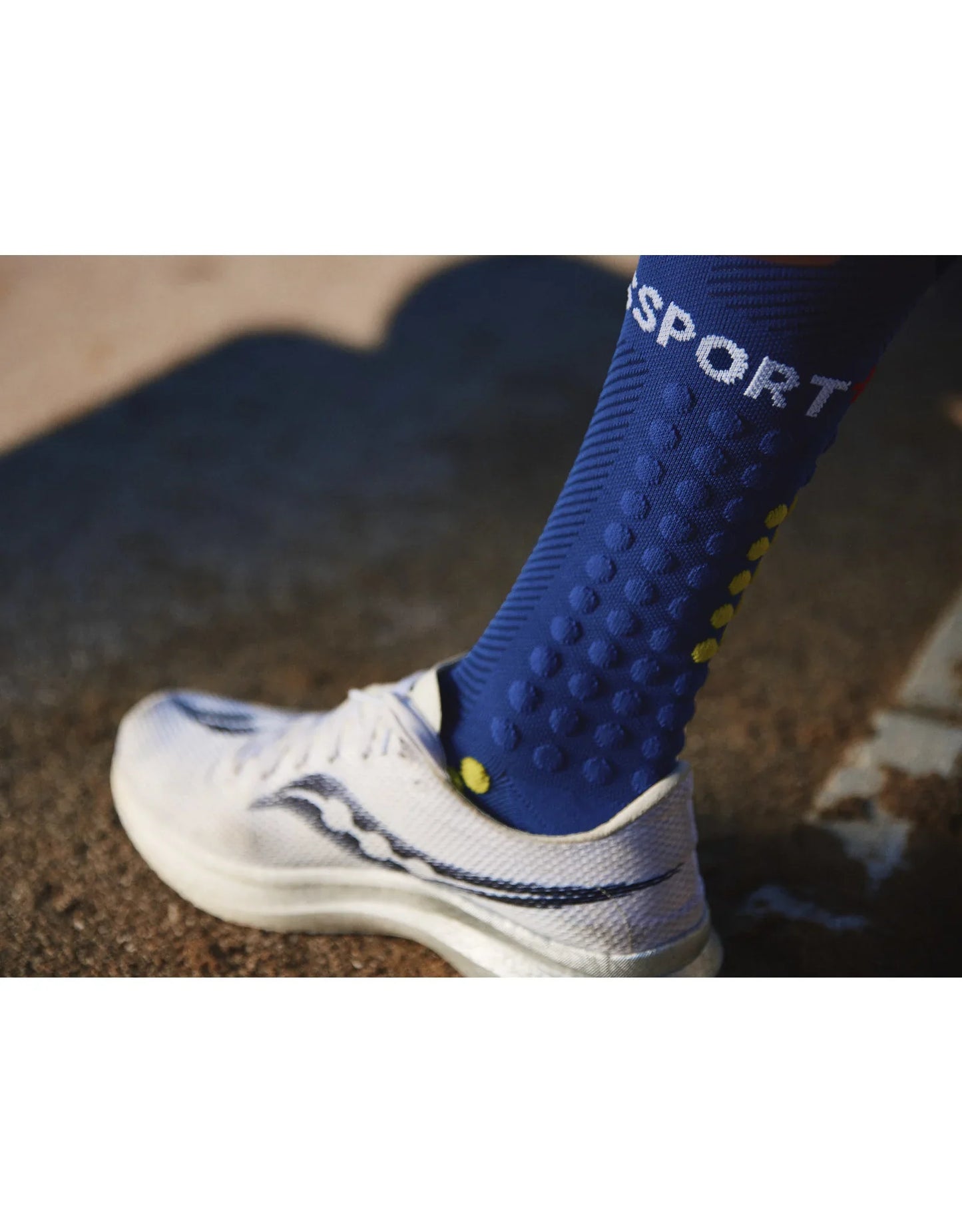 Compressport Full Socks RUN - Calcetines Largos compresores de Running (Sodalite Blue)