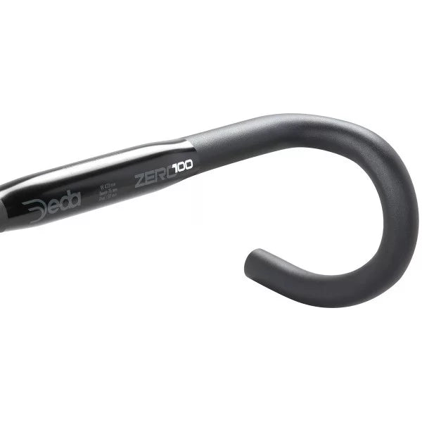 Deda ZERO100 RHM - Manubrio de ciclismo Ruta Aluminio. Manillar 38 cm Black on Black