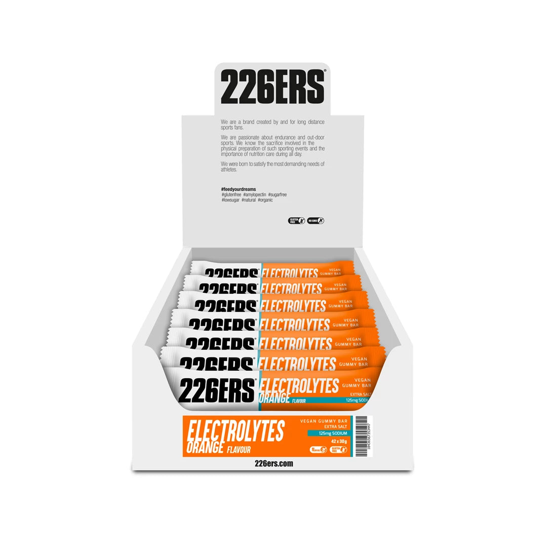 226ers Gummy Bar (30g) Barra de Gomita energética vegana (Unitario 3 Sabores)
