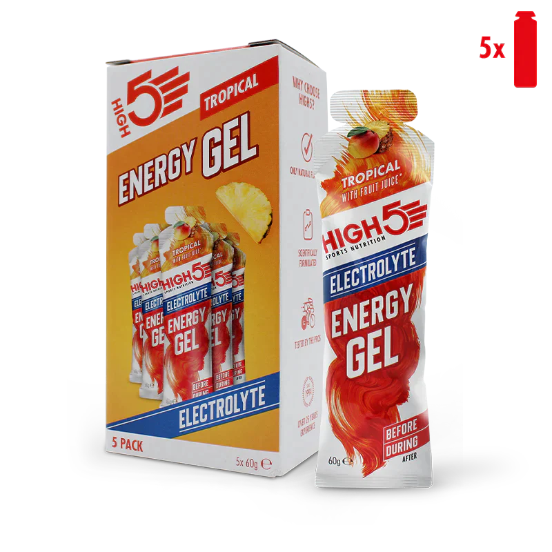Caja de 20 Gel High5 Energy Electrolitos (66g - 20u)