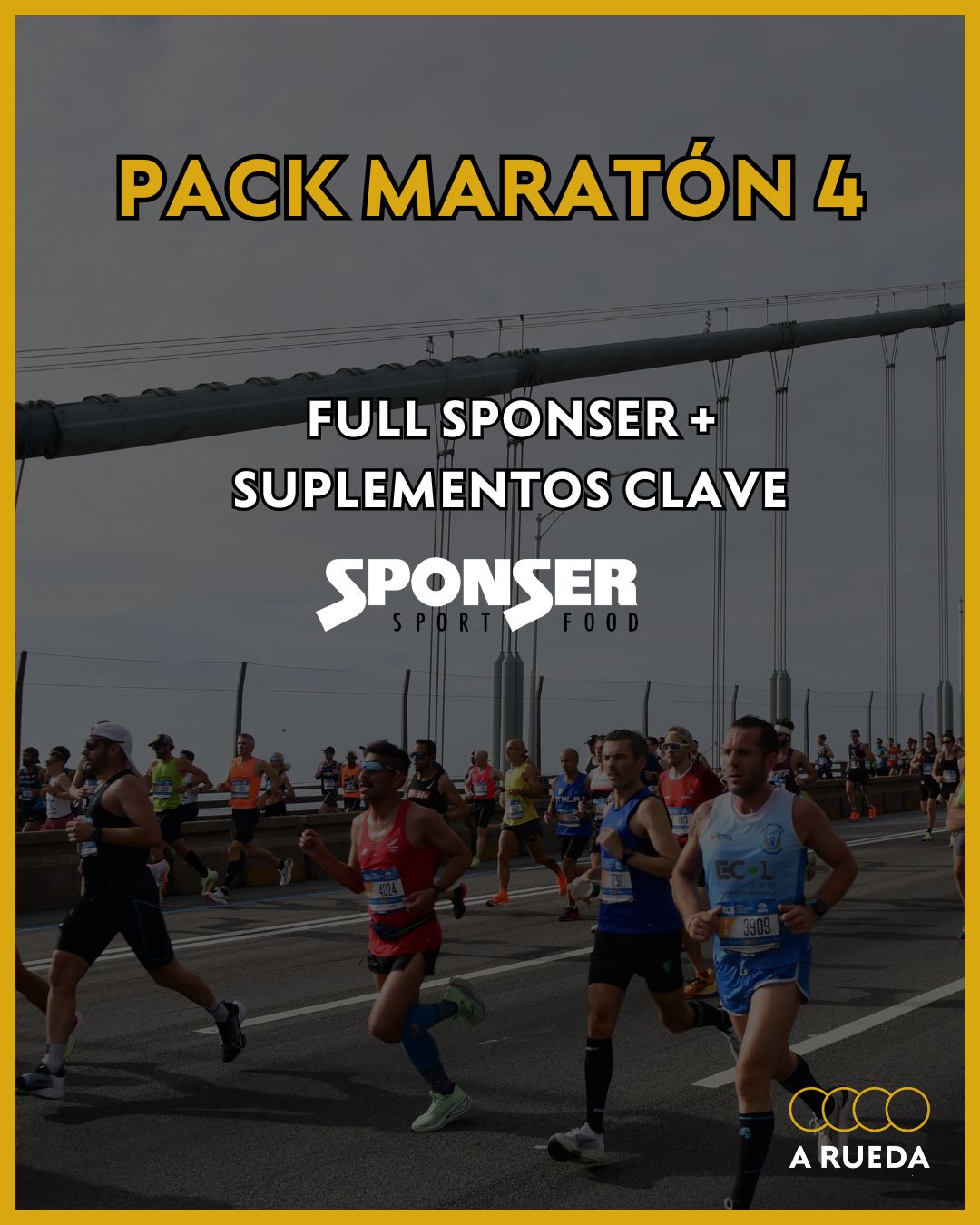 Pack Maratón 4: Full Sponser. Geles + Electrolítos + Suplementos clave