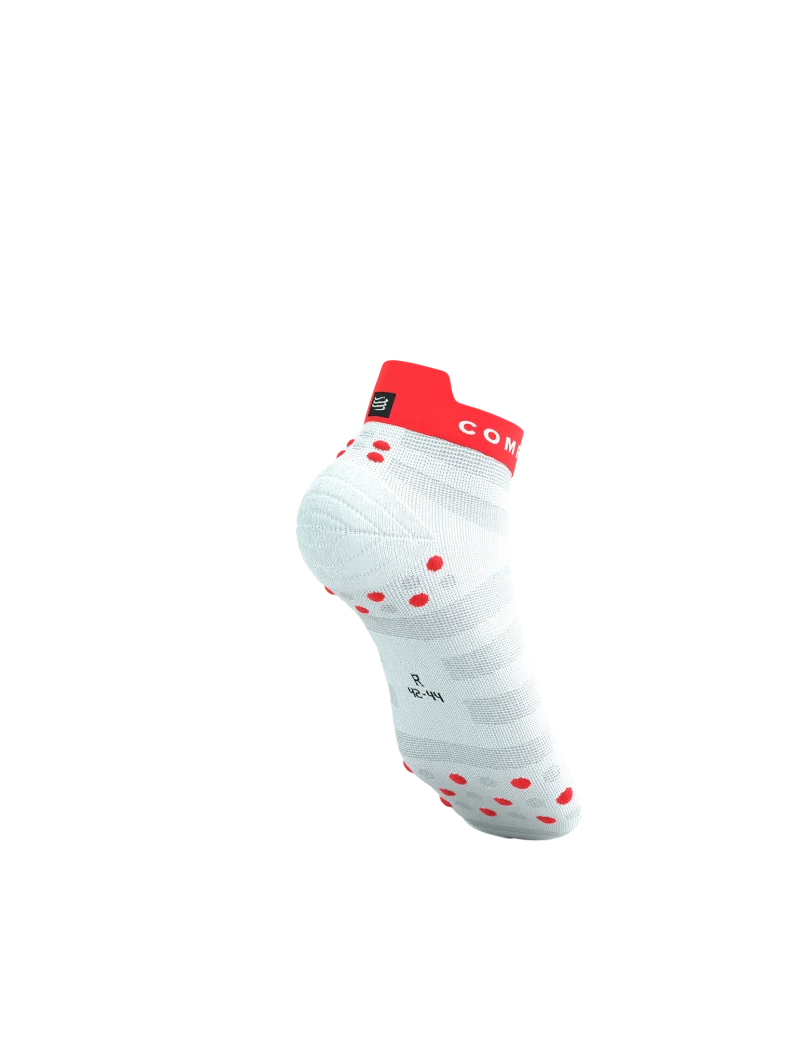 Pro Racing Socks Run Low ULTRALIGHT v4.0 White/Fluo Red/White