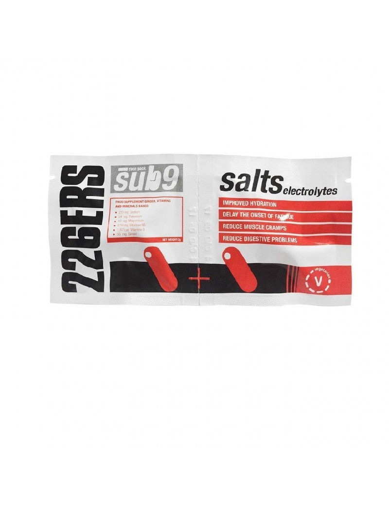 Pastillas de sal en sobres de 2u. Sales electrolitos SUB9 226ERS