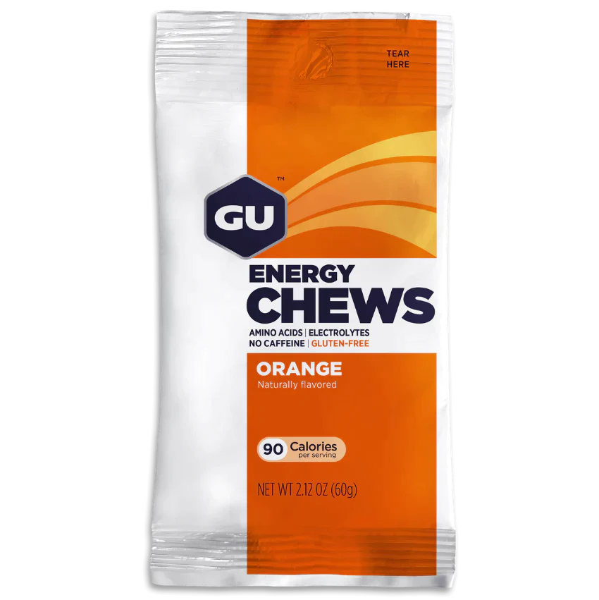 Gomitas GU Energy Chews 60g (8 Gomitas) (3 Sabores Con y Sin Cafeína)