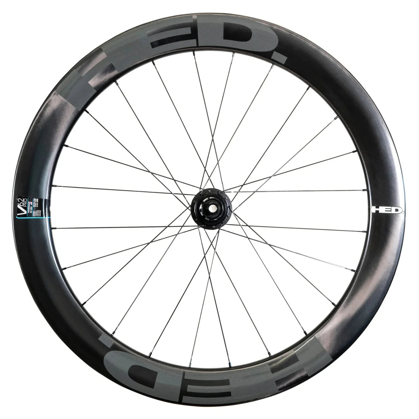 HED Set Vanquish Pro - Juego de Ruedas Ciclismo de Ruta. Perfiles 45, 62, 84 (Freno de disco)