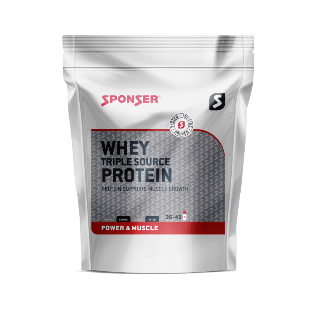 Sponser Whey Triple fuente - Proteína en Polvo. Sabores Swiss Chocolate y Vainilla (500g)