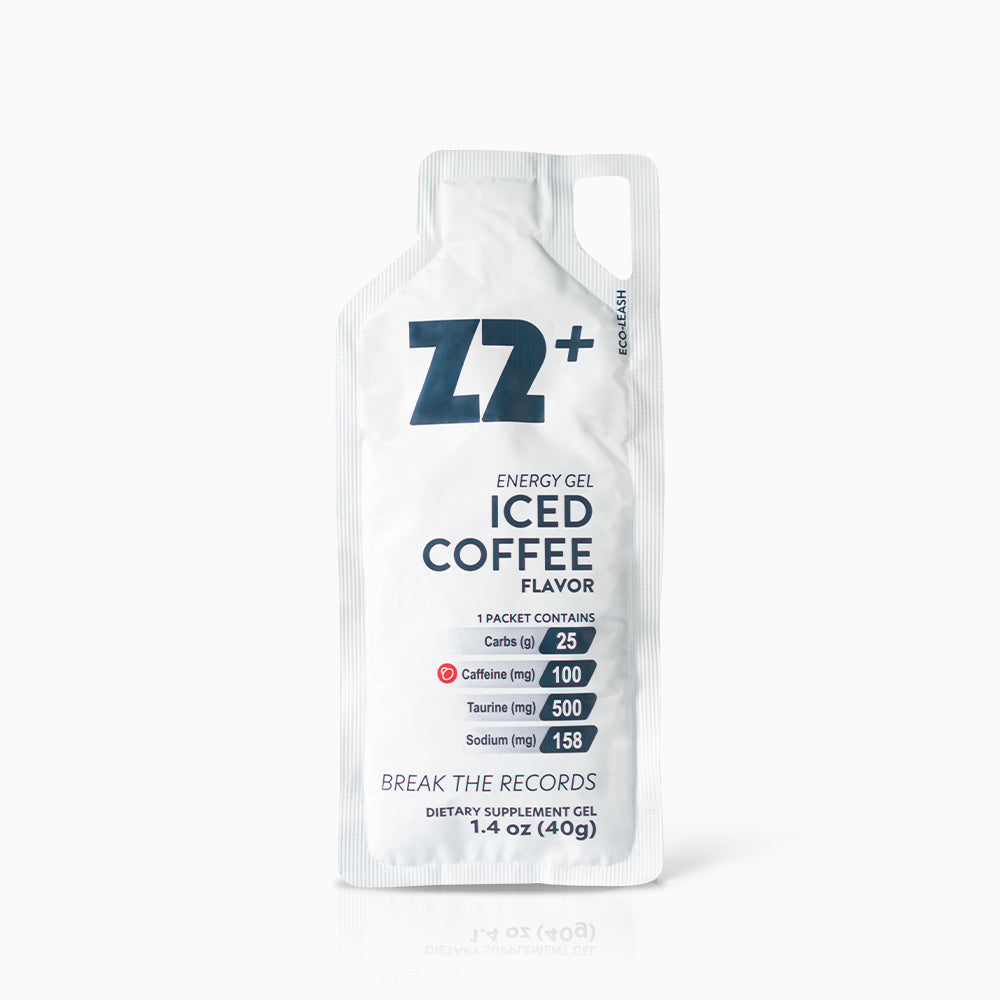 Energy Gel Z2+ Iced Coffee Con Cafeina - Pack: Caja de 5 geles de 40g