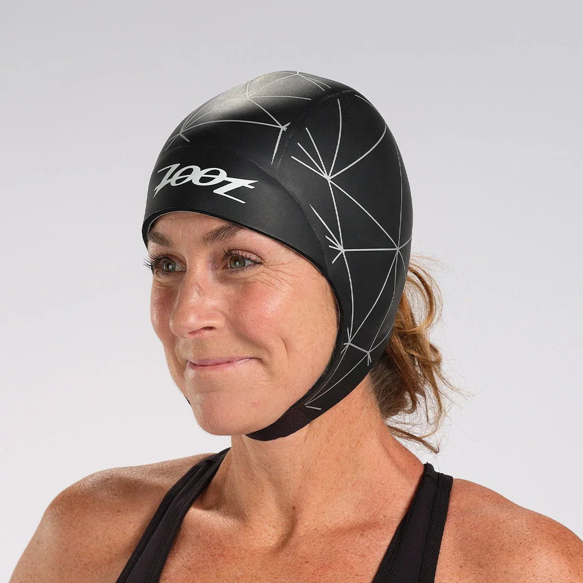 Gorra de neopreno natación Negra Zoot