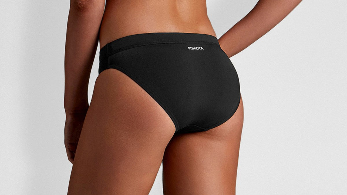 Bikini (Parte de abajo) Ladies Sports Brief - Still Black - Funkita
