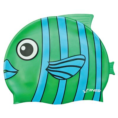 Gorra de Natación Silicona Niños (Pez Verde) - Finis