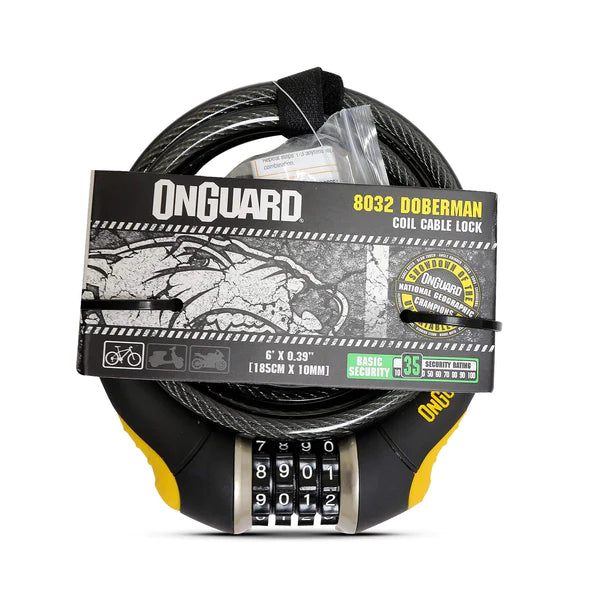 Candado Espiral con clave Doberman (185cms X 10m)