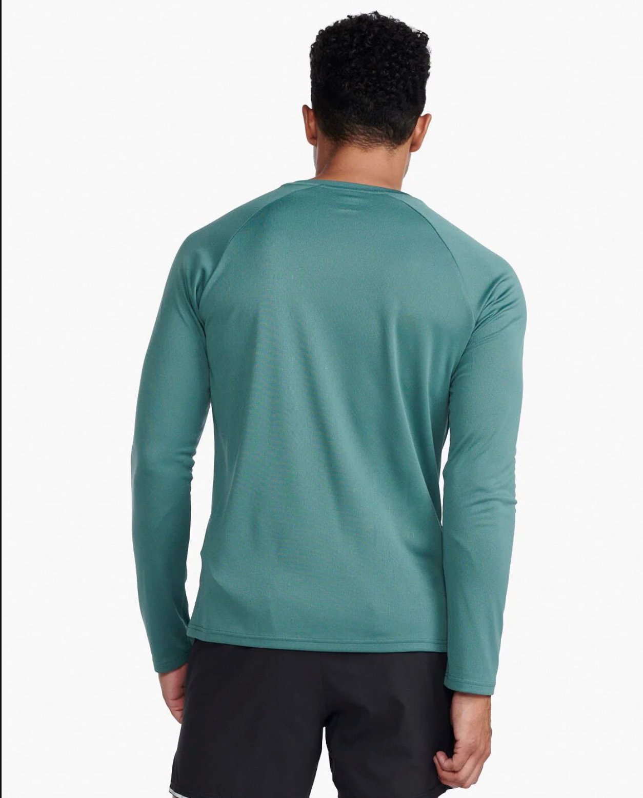 Polera Manga Larga Hombre Aspire L/S - Silver Sage/White - 2XU