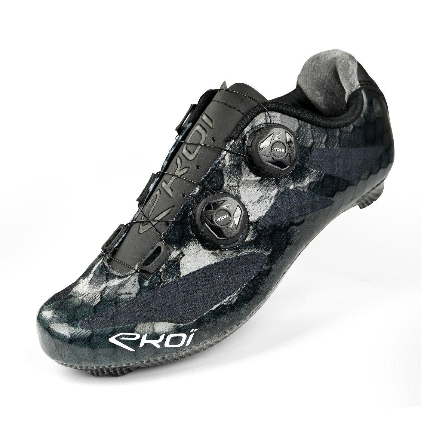 Zapato de ciclismo de Ruta EKOI ULTRALIGHT CARBON Negro