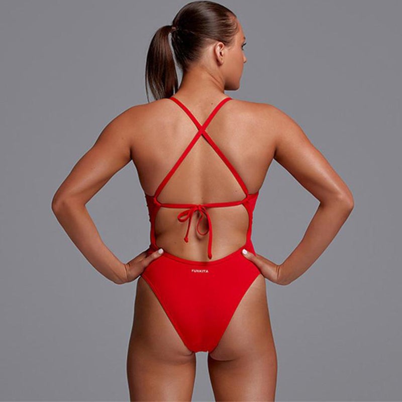 Tie Me Tight One Piece - Fire - Funkita