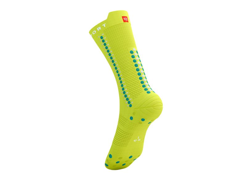 Calcetines de ciclismo Compressport Pro Racing v4.0 - Amarillo