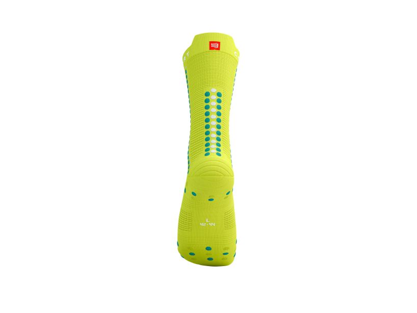 Calcetines de ciclismo Compressport Pro Racing v4.0 - Amarillo