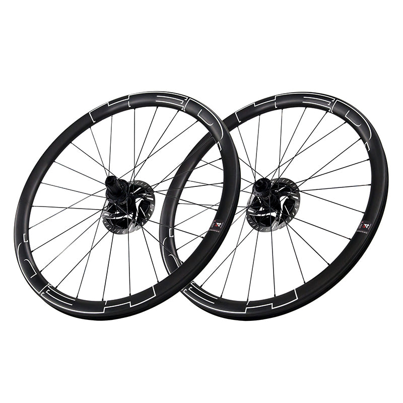 HED Set Vanquish Pro - Juego de Ruedas Ciclismo de Ruta. Perfiles 45, 62, 84 (Freno de disco)
