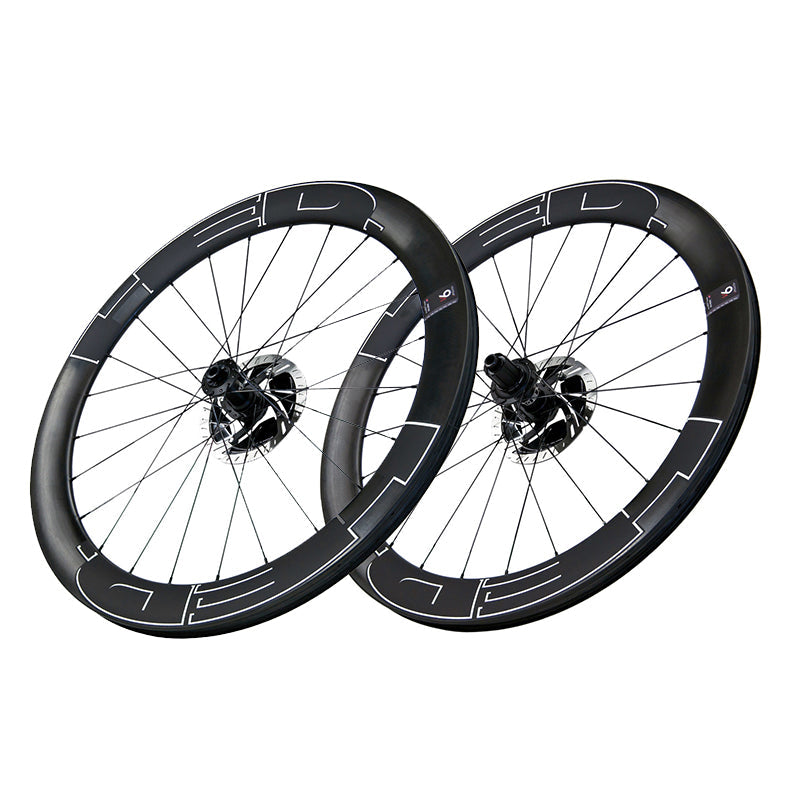 HED Set Vanquish Pro - Juego de Ruedas Ciclismo de Ruta. Perfiles 45, 62, 84 (Freno de disco)