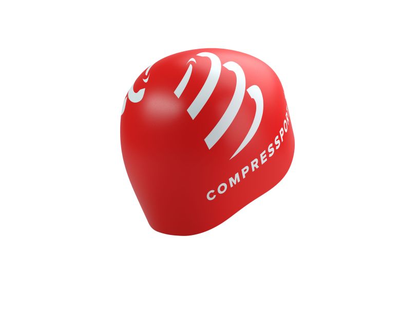 Gorra de natación Compresssport Cap Rojo