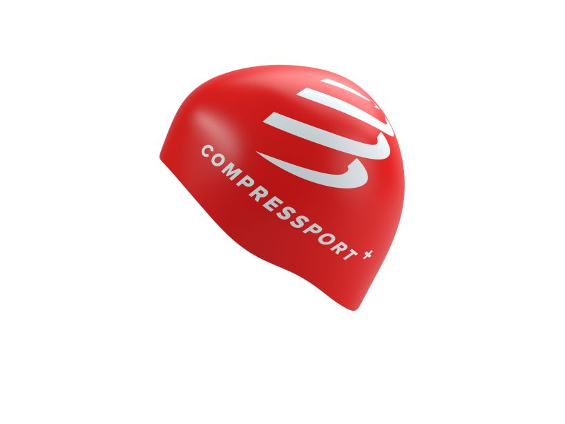 Gorra de natación Compresssport Cap Rojo
