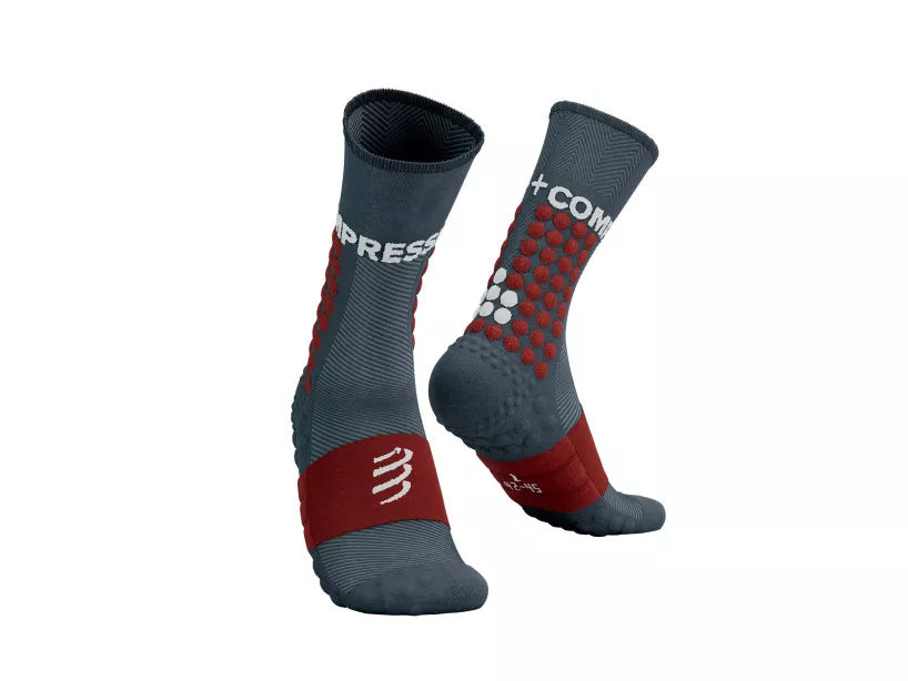 Calcetines Compressport Ultra Trail - Gris burdeo *Trail Capsule 2023*